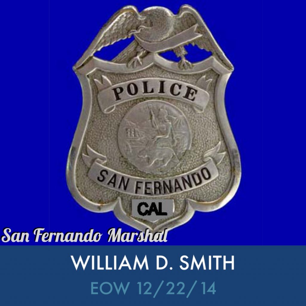 William D. Smith, Marshal, EOW: 12/22/1914