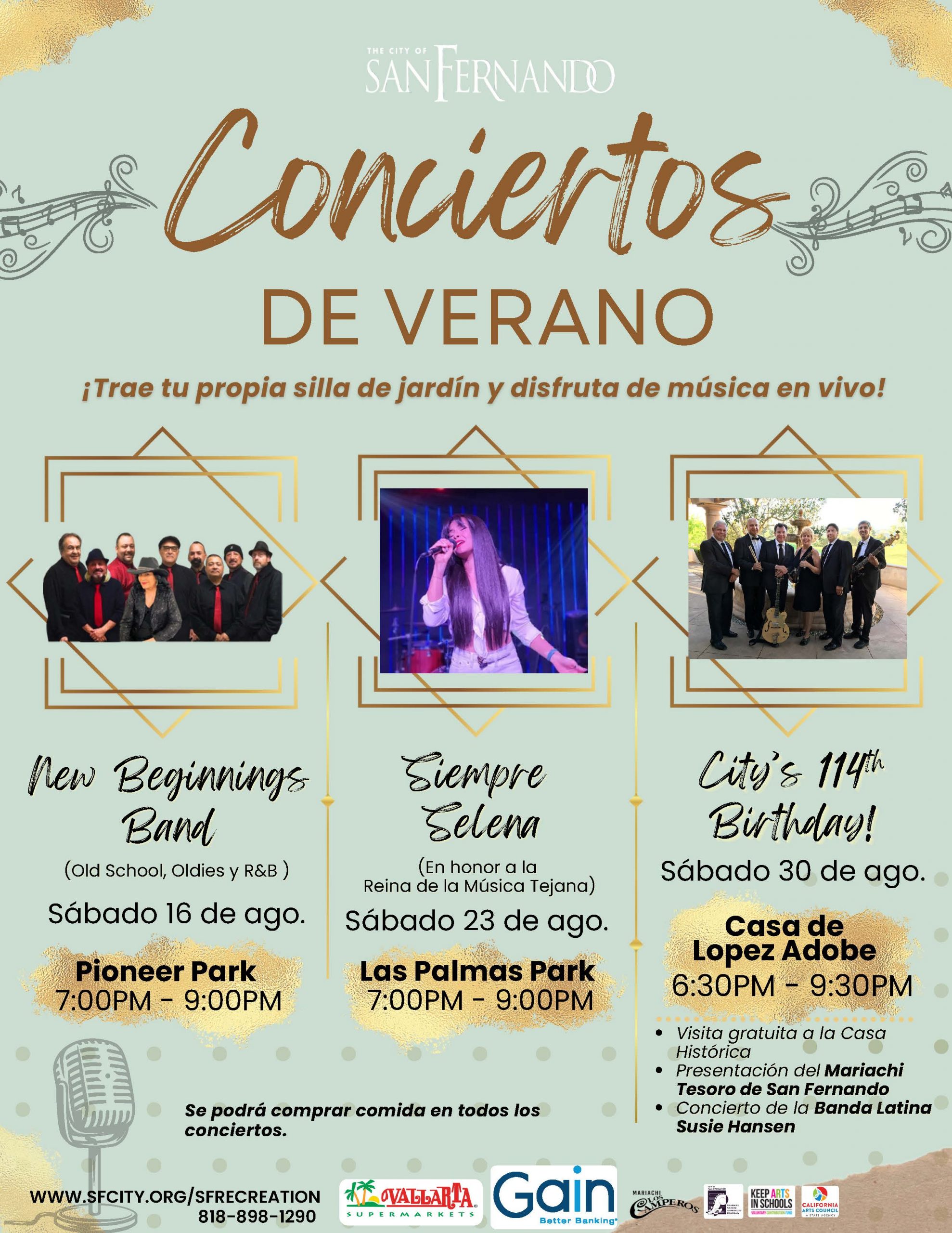 Volante del concierto de verano 2025