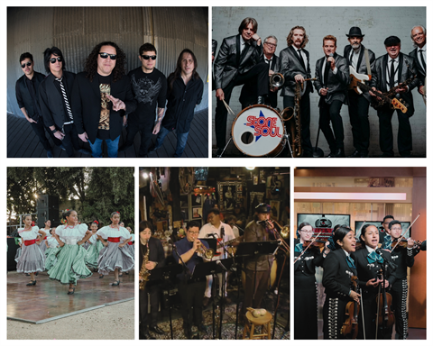 collage of performers at the 2026 Summer Concert Series