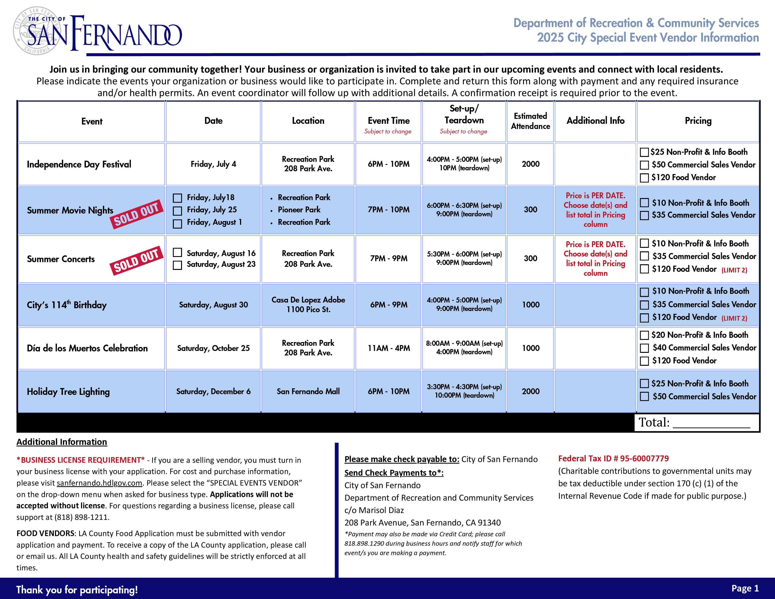 Final Vendor Application 2025